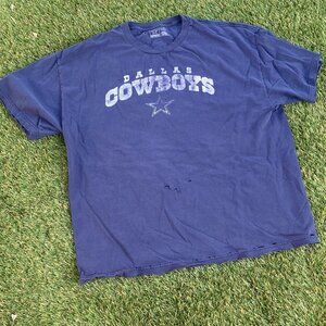 NFL Men's Navy and Blue T-shirt